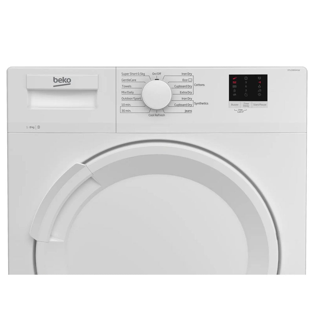 Beko 8kg Condenser Dryer - White | DTLCE80051WIR