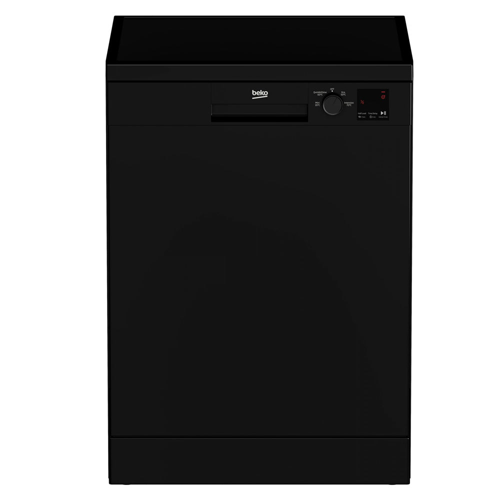 Beko 13 Place 60cm Freestanding Dishwasher - Black | DVN04320B