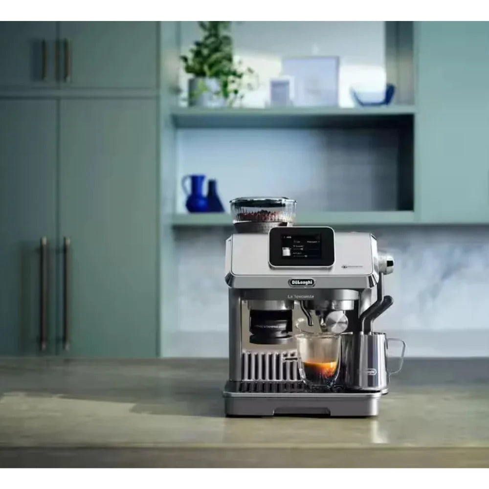 Delonghi La Specialista Touch Manual Pump Bean to Cup Coffee Machine - Stainless Steel | EC9455.M
