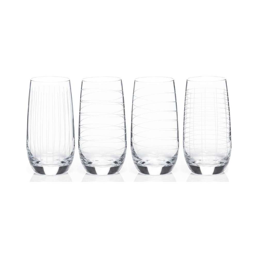 Newgrange Living Clear Cut Party Hi Ball Gasses Set of 4 | 1710072