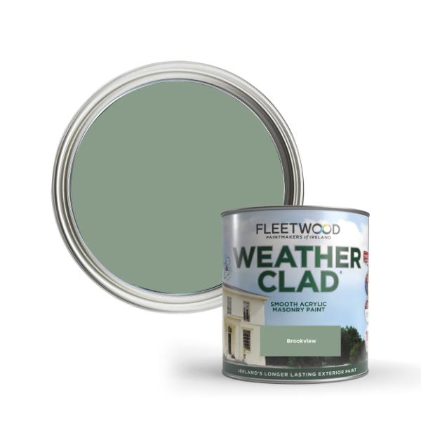 Fleetwood Weatherclad Masonry Paint 5 Litre - Brookview | XWC50BV