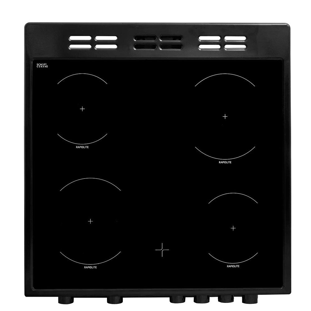 Beko Freestanding 60cm Ceramic Electric Cooker - Black | KTC611K