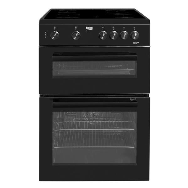 Beko Freestanding 60cm Ceramic Electric Cooker - Black | KTC611K