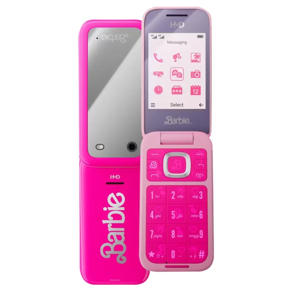HMD Barbie Flip Phone Sim Free - Pink | 1GF030APC1L04