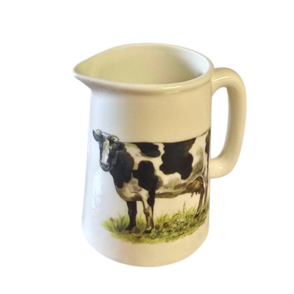 Shannonbridge Pottery Fresian Cow 1/2 Half Pint Milk Jug