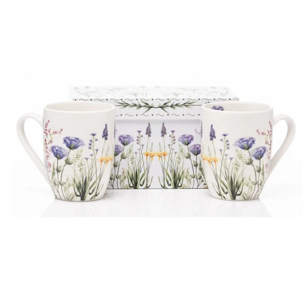 The Emma James 2 Piece Mug Set 12oz - Purple Design | SR1