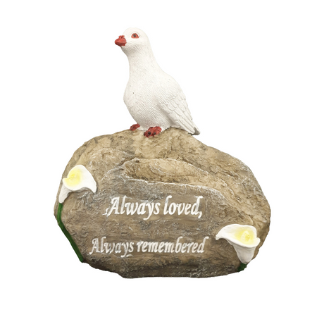 WGP Dove on Stone plaque with Verse Grave Memorial | 6127
