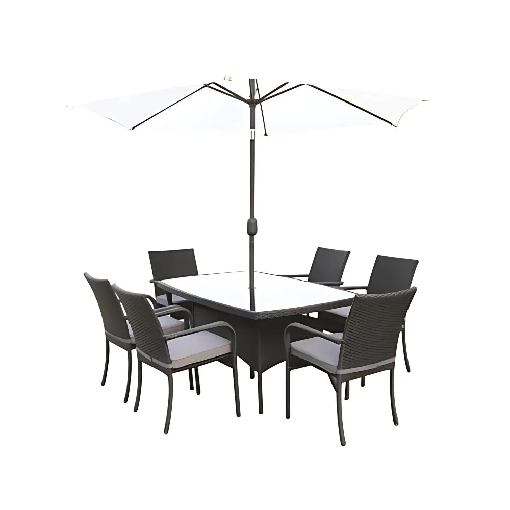 Sienna 6 Seater Rattan Garden Furniture Set