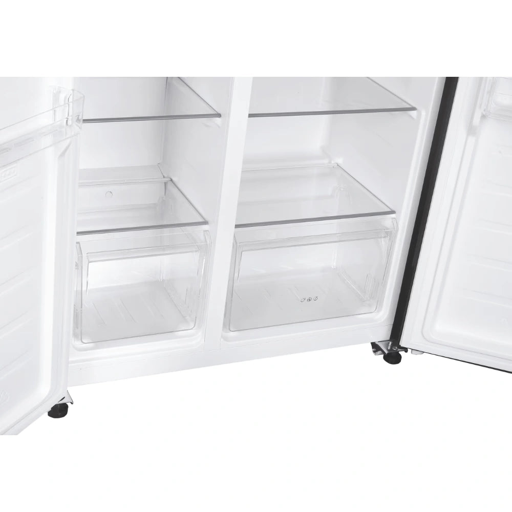 Candy Side By Side American Style Fridge Freezer 442 Litre - Black | CHSBSV5172EBKN