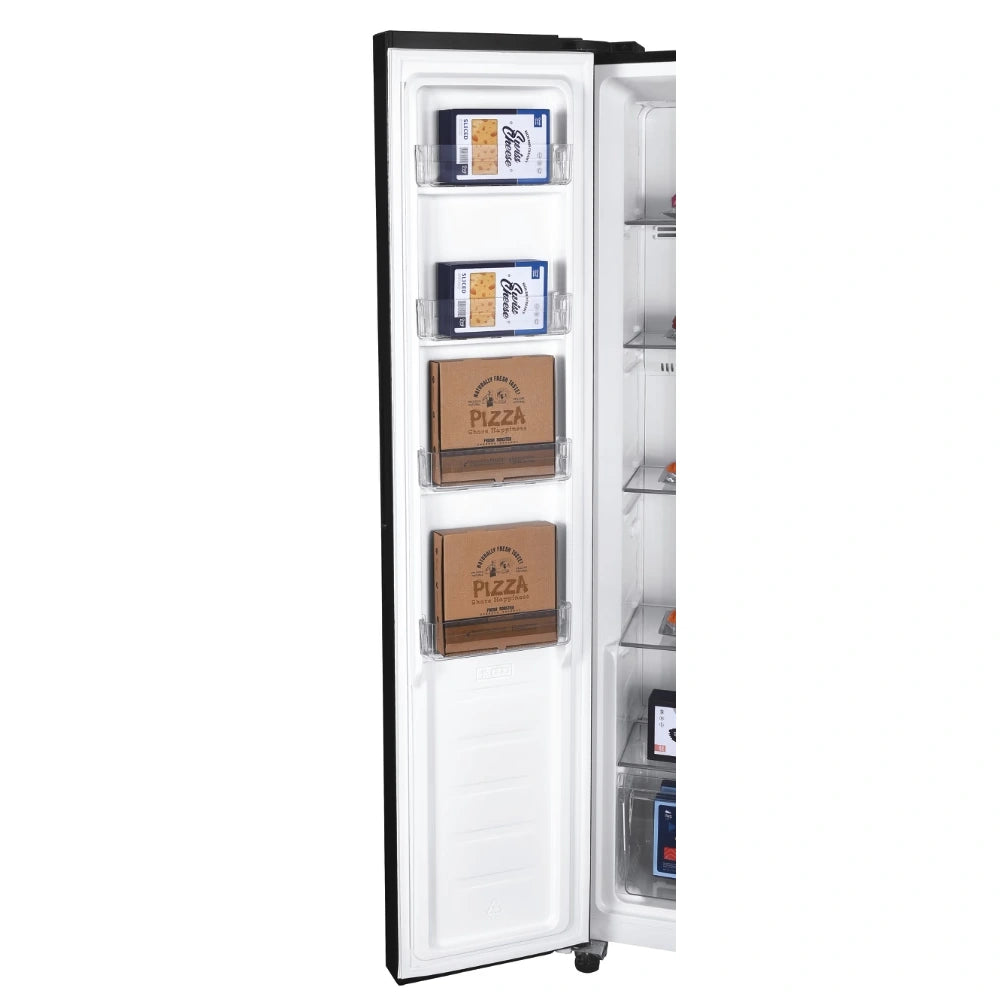 Candy Side By Side American Style Fridge Freezer 442 Litre - Black | CHSBSV5172EBKN