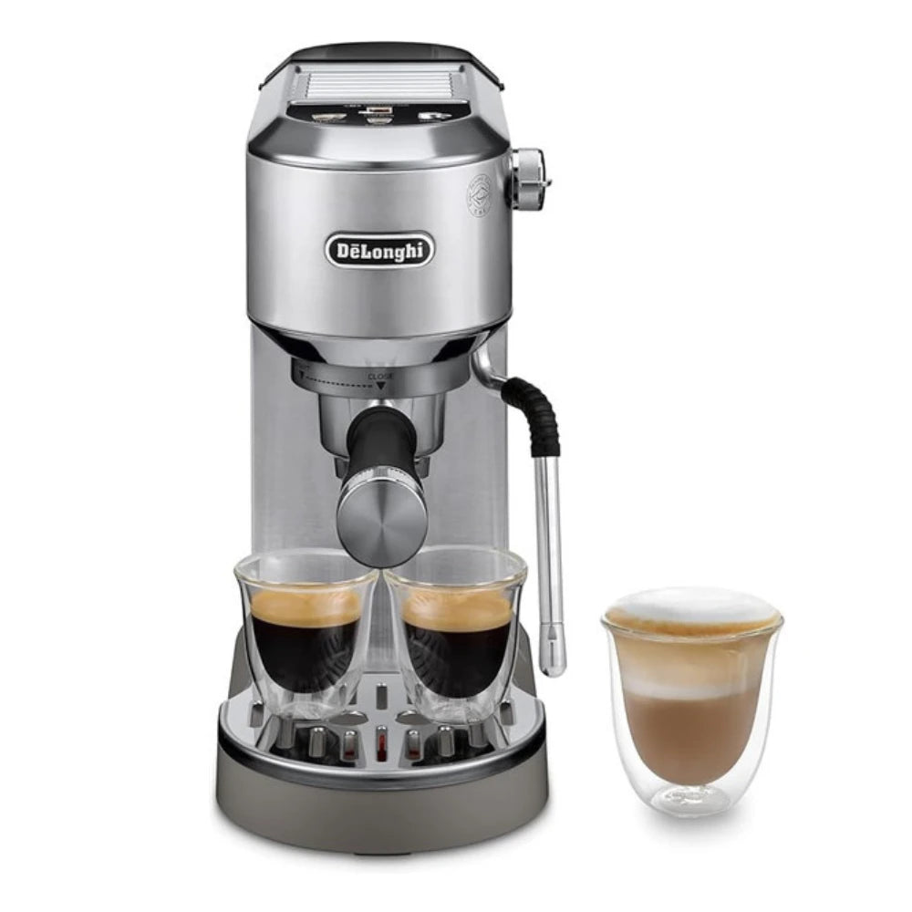 DeLonghi Dedica Duo Espresso Coffee Machine - Stainless Steel | EC890.M