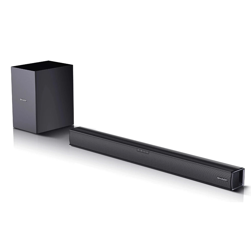 Sharp 2.1 180W Slim Bluetooth Soundbar with wired Subwoofer - Black | SHT-SBW110