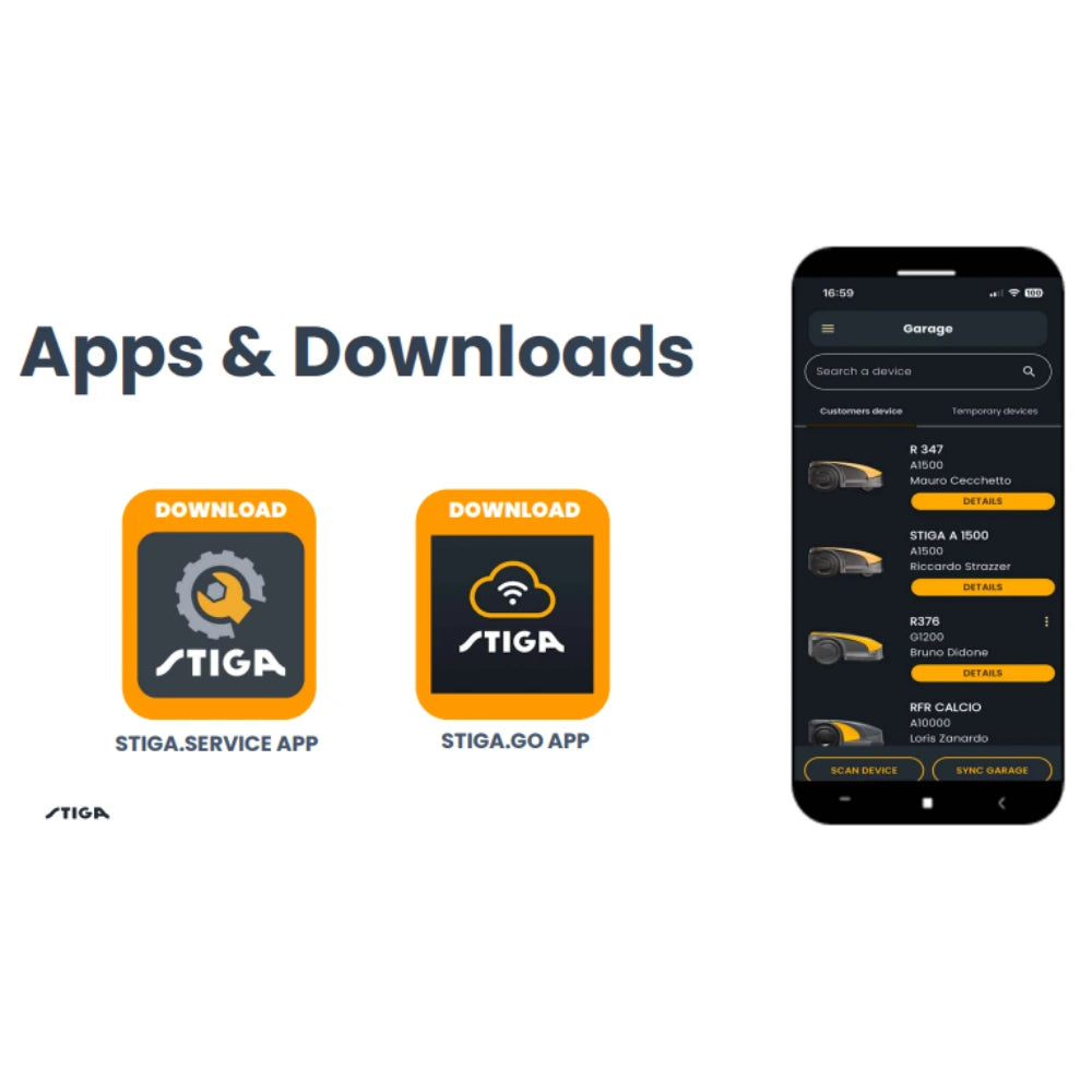 Stiga A3000 Robot Robotic Mower Lawnmower GPS 4G No Wire | STIGA-A3000