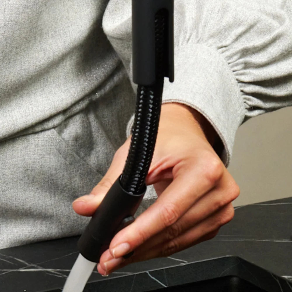 Quooker PRO3 Flex Boiling Water Kitchen Tap - Black | 3XBLK