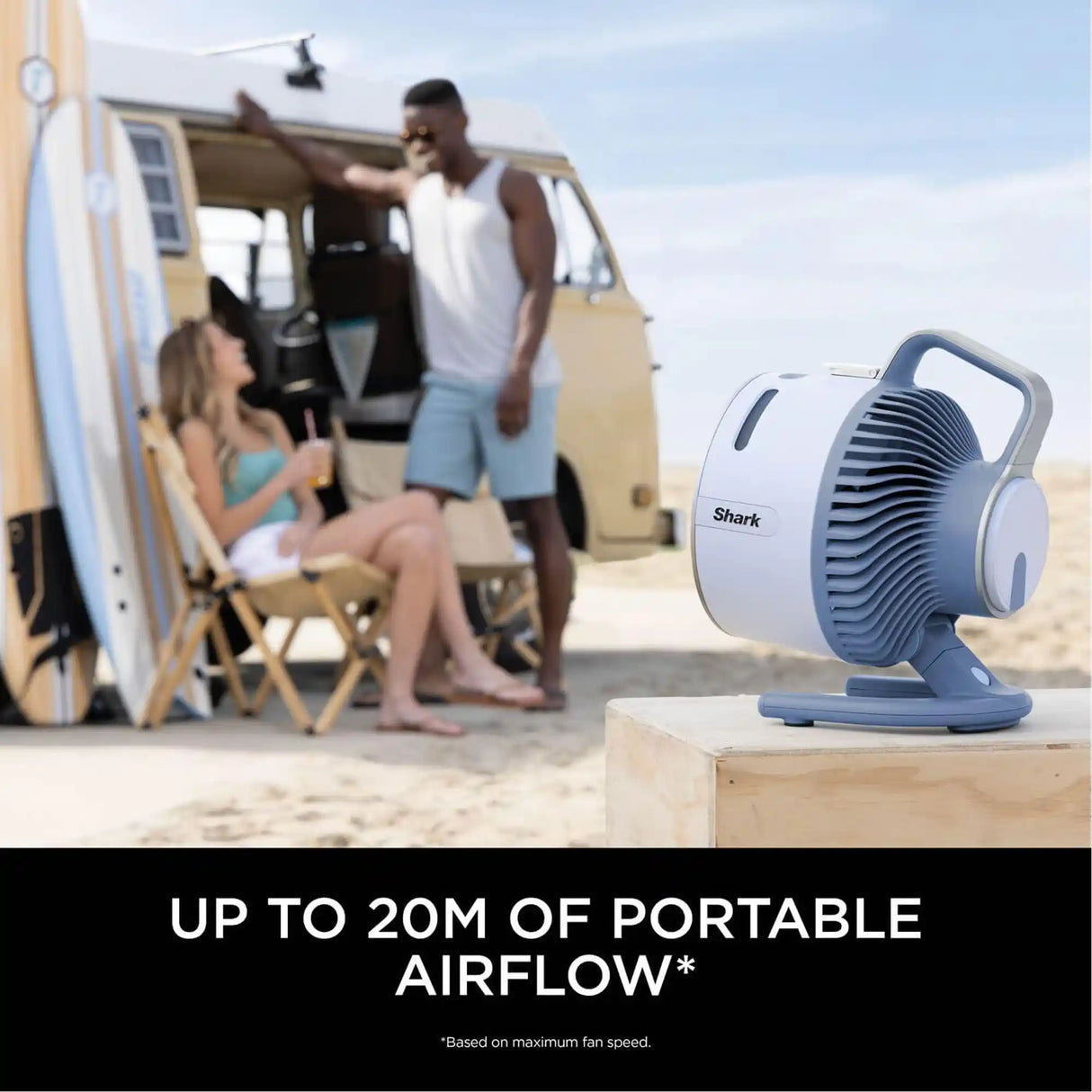 Shark FlexBreeze HydroGo Misting Portable Cooling Fan - Blue | FA050UKBL