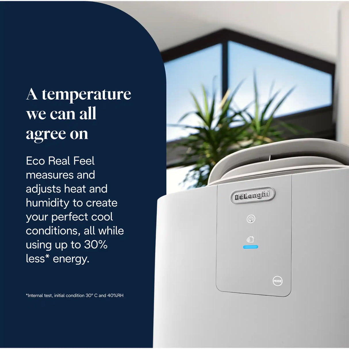 Delonghi Pinguino GentleJet Portable Air Conditioner 11500 BTU- White | AP98