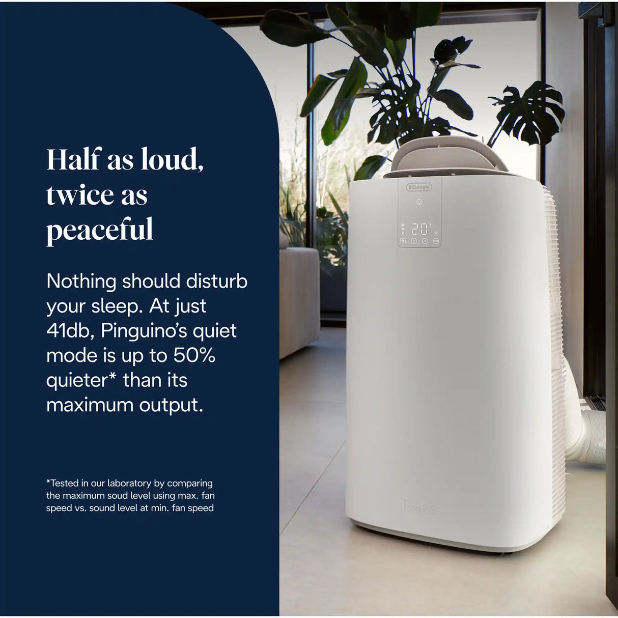 Delonghi Pinguino GentleJet Portable Air Conditioner 11500 BTU- White | AP98
