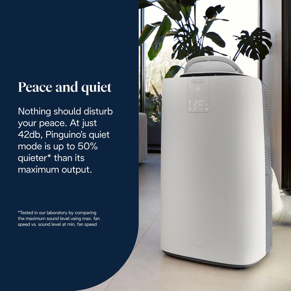 Delonghi Pinguino GentleJet Inverter Portable Air Conditioner 13000 BTU - White | AP130i