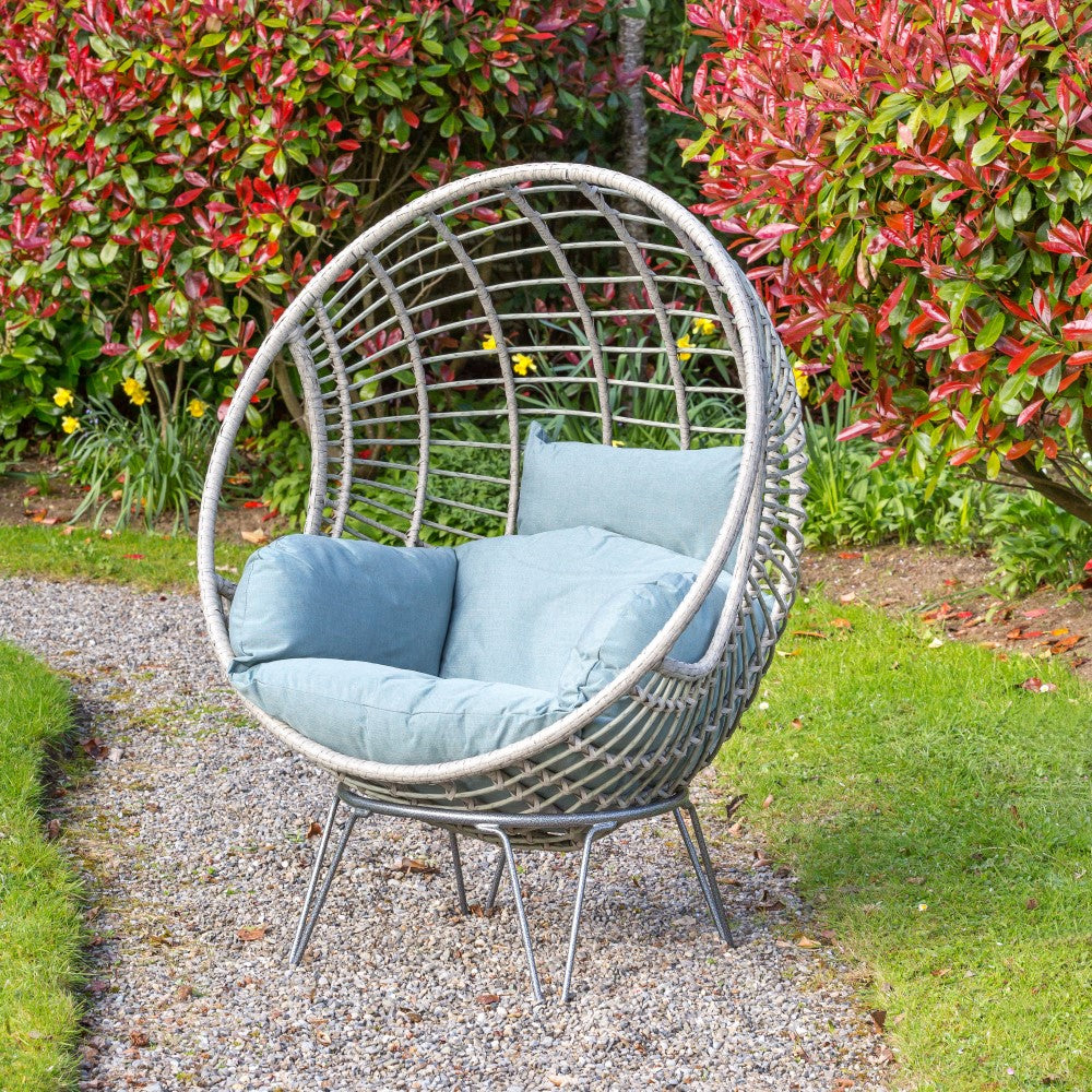 Sorrento Swinging Hanging Egg Chair + Stand