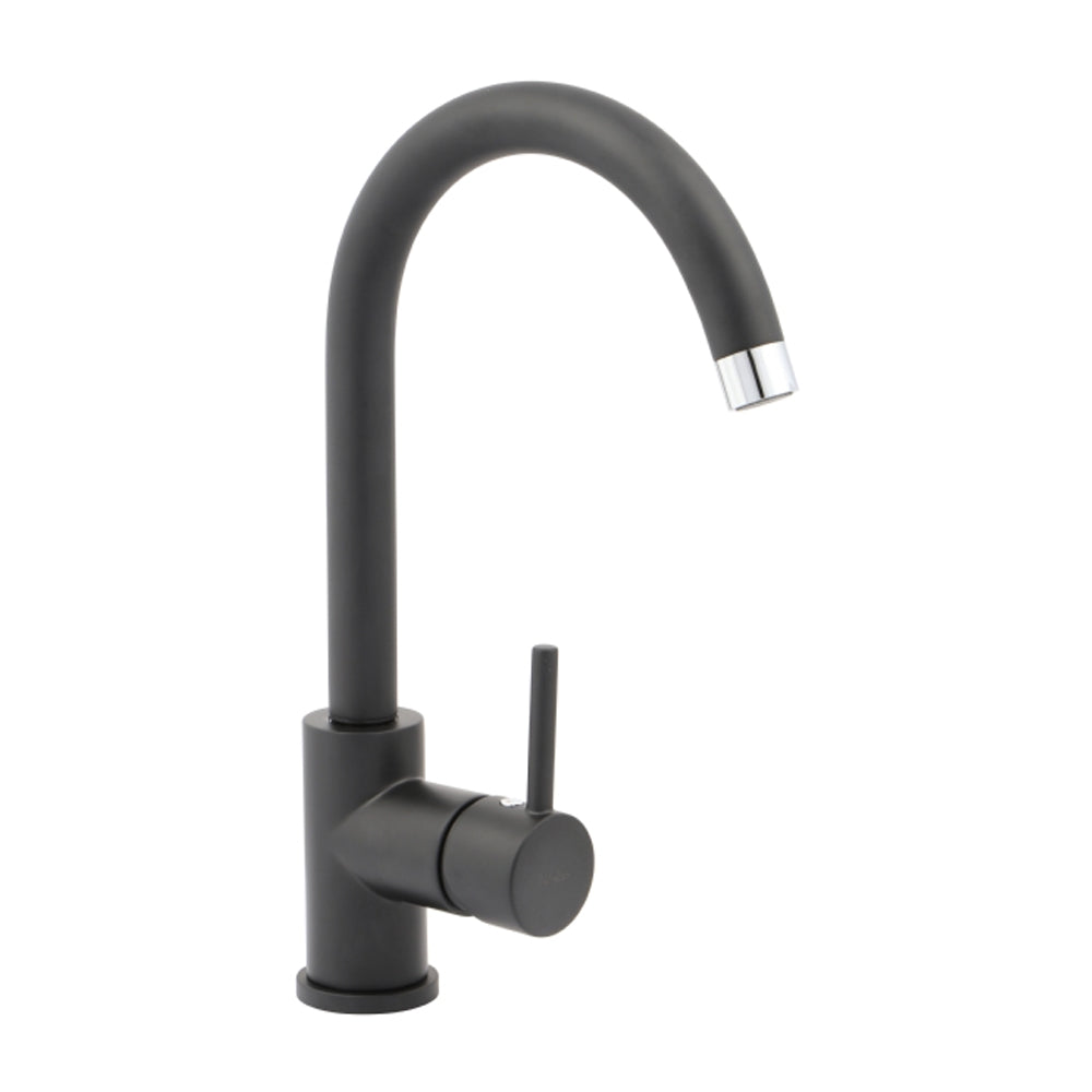Colorado Modern Side Lever Kitchen Tap - Black | 2720023