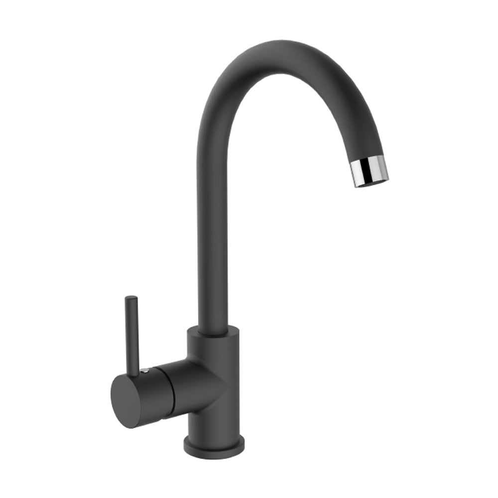 Colorado Modern Side Lever Kitchen Tap - Black | 2720023