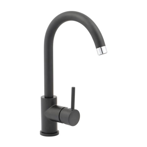 Colorado Side Lever Kitchen Tap - Black | Mixer Tap