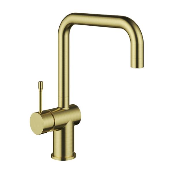 Zodiac Side Lever Kitchen Sink Tap - Brass | Mixer Tap