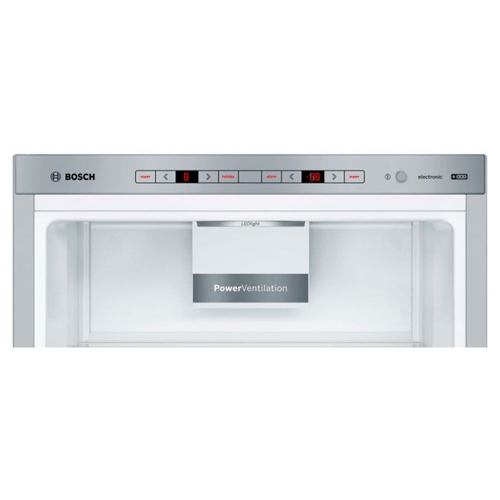 Bosch Series 6 201cm Low Frost Freestanding Fridge Freezer - Inox | KGE49AICAG