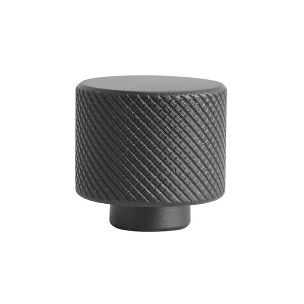 MVI Giulio Knurled Kitchen Cabinet Knob 10/835 - Black | 0306035