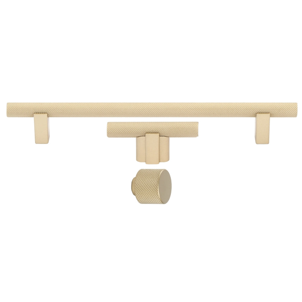 MVI Giulio Knurled Kitchen Cabinet Knob 10/835 - Gold | 0306030