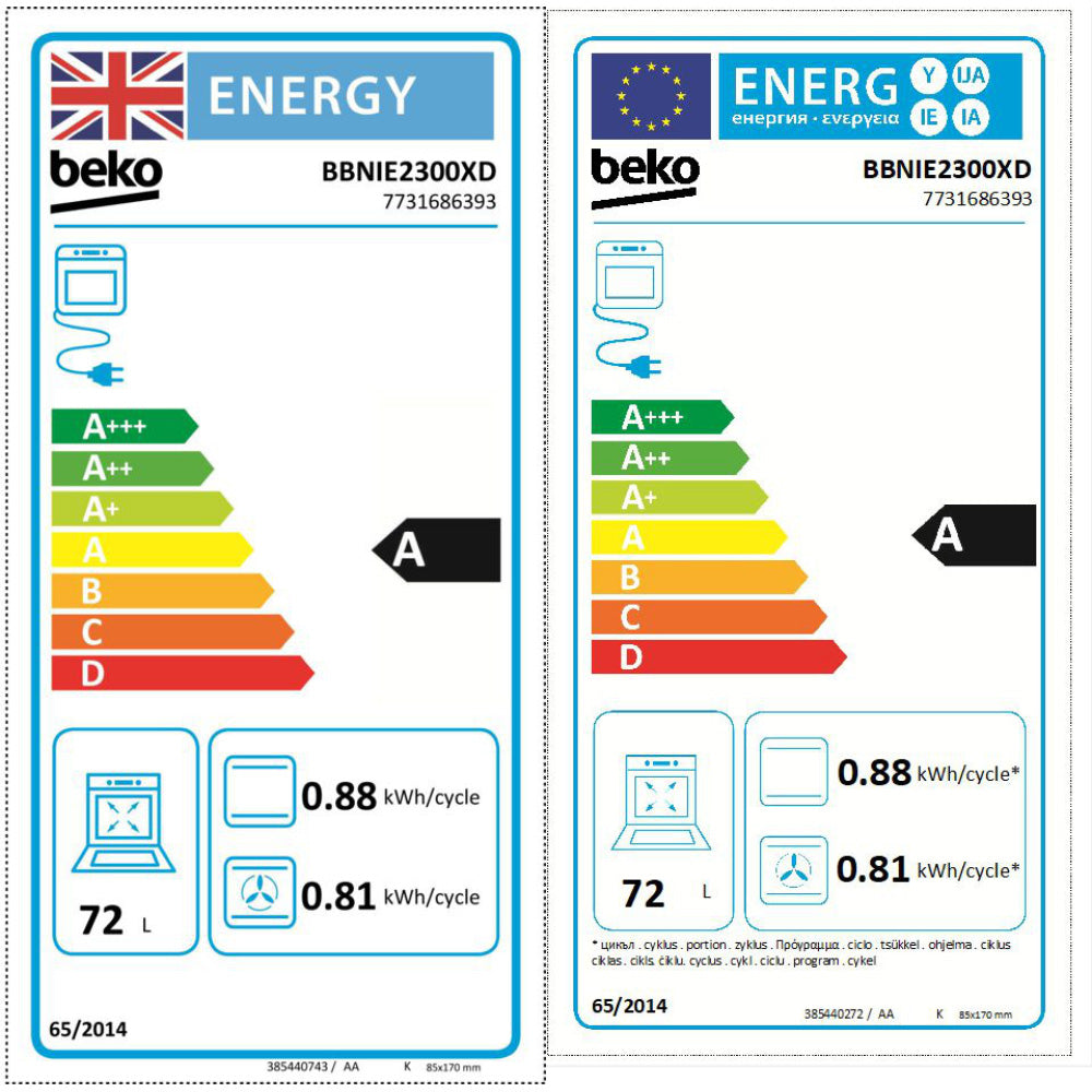 Beko AeroPerfect Builtin Single Oven with LED Timer and RecycledNet - Stainless Steel | BBNIE2300XD
