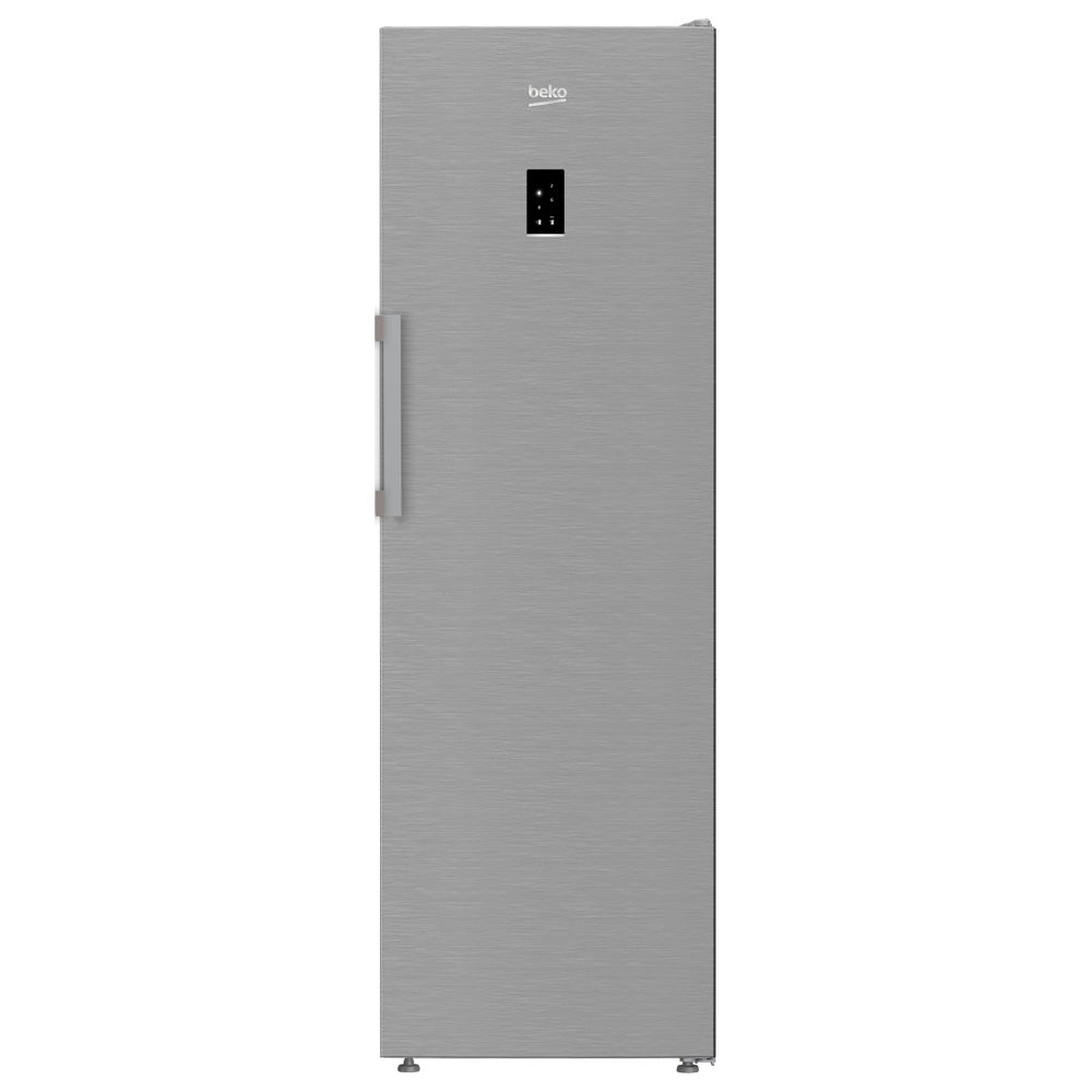 Beko 186.5cm Tall Larder Fridge - Stainless Steel Effect | LNP4686LVPS