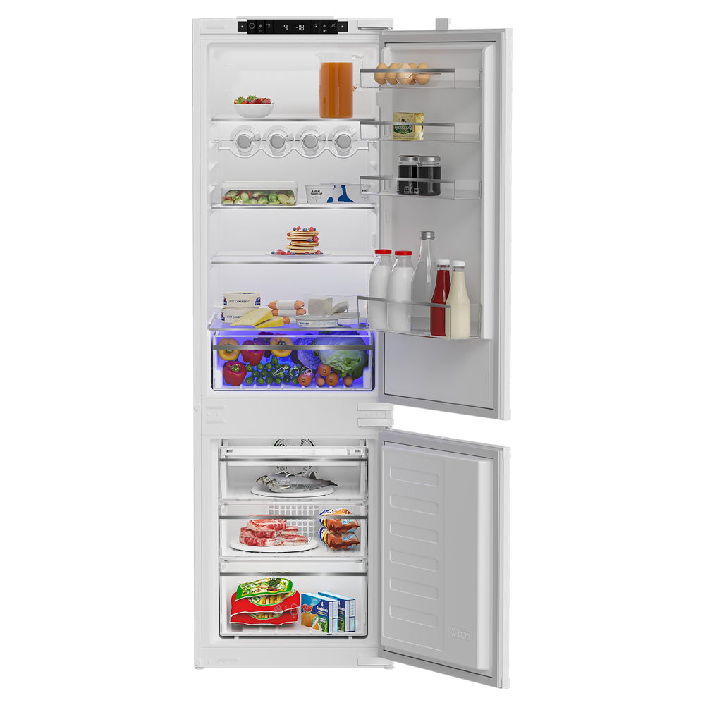 Blomberg 70/30 Integrated Frost Free Combi Fridge Freezer with VitaminCare+ | KNE4554EVI
