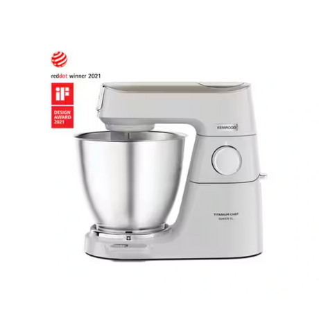 Kenwood Titanium Chef Baker XL Stand Mixer 1200W - White | KVL65.001WH