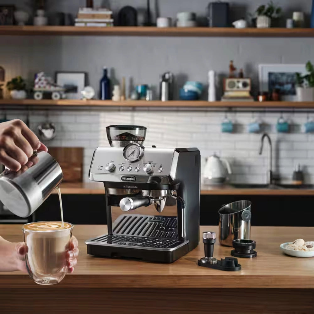 Delonghi La Specialista Arte Manual Bean to Cup Coffee Machine - Black | EC9155.MB