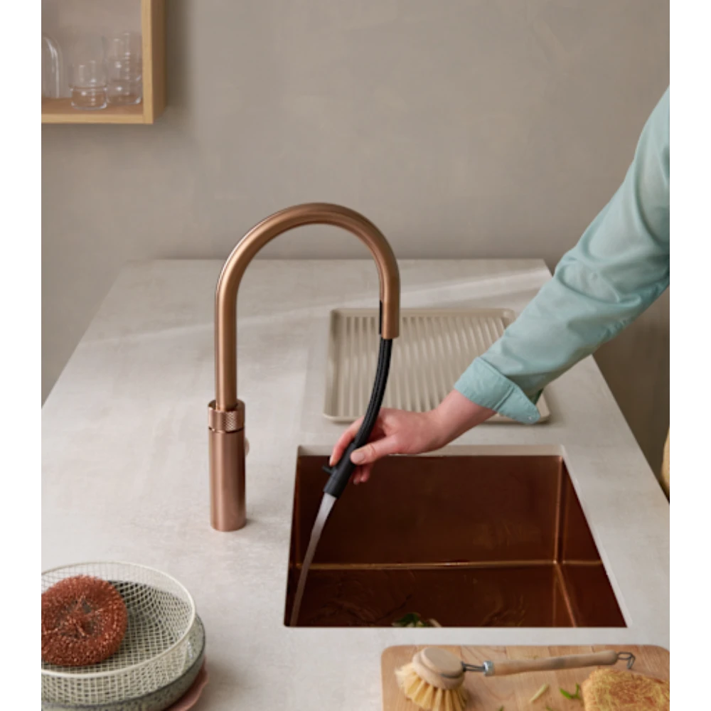 Quooker PRO3 Flex Boiling Water Kitchen Tap - Rose Copper | 3XRCO