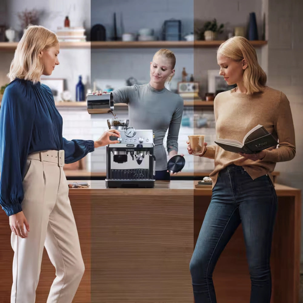 Delonghi La Specialista Arte Manual Bean to Cup Coffee Machine - Black | EC9155.MB