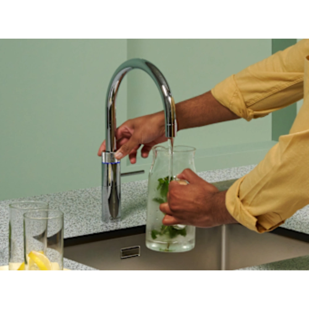 Quooker PRO3 Fusion Round Boiling Water Kitchen Tap - Chrome | 3FRCHR