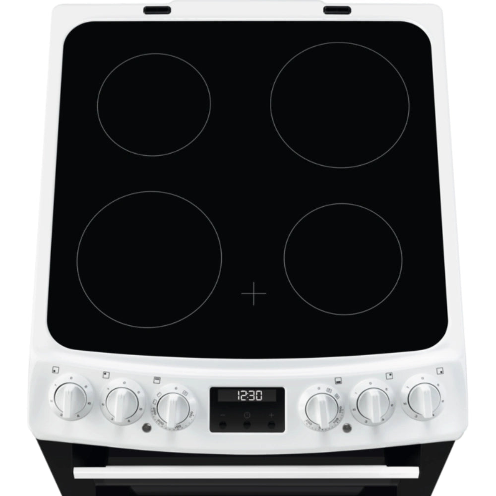 Electrolux 55cm Freestanding Double Oven Electric Cooker - White | LKR555100W