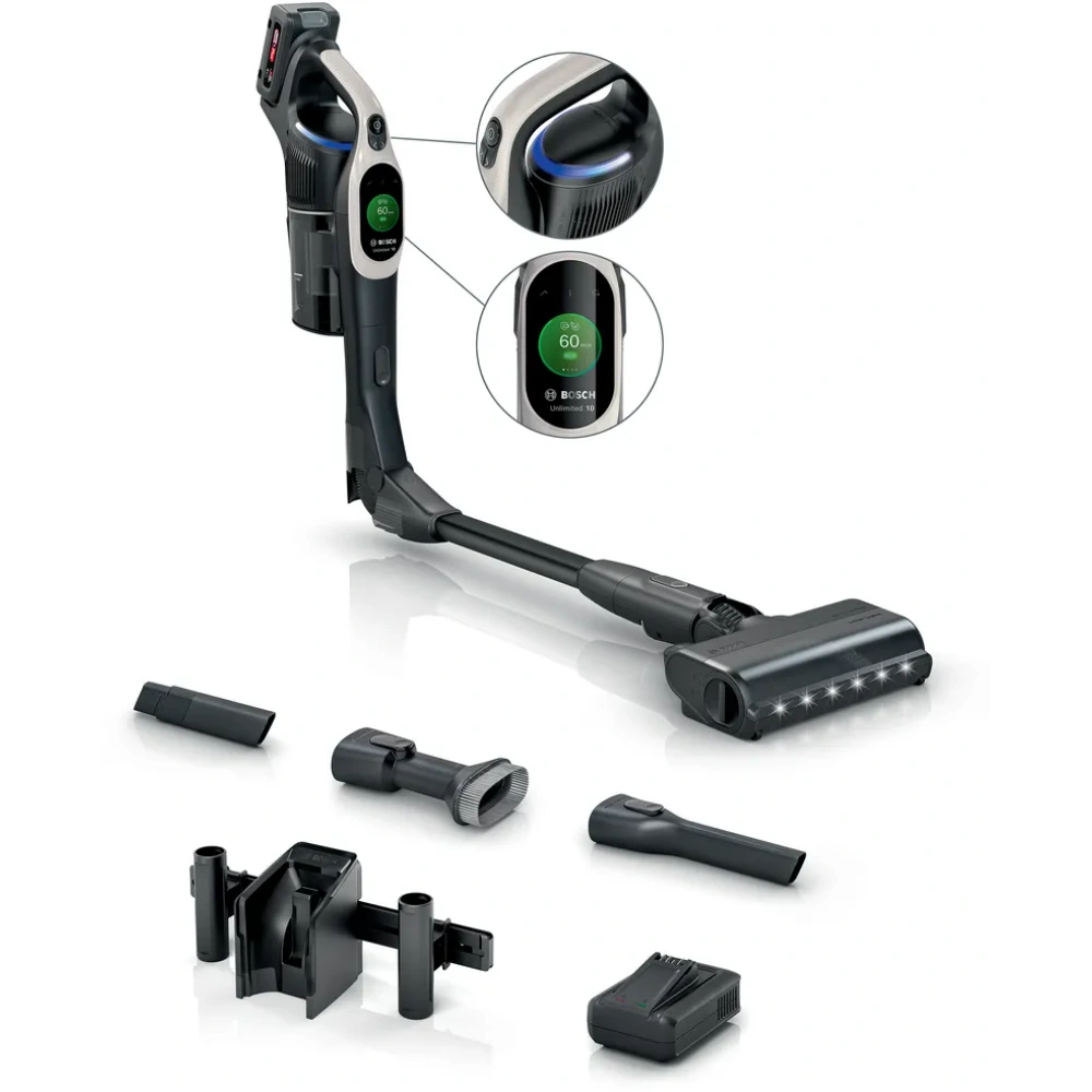 Ex-Display Bosch Unlimited 10 Cordless Vac Vacuum Cleaner - Greige