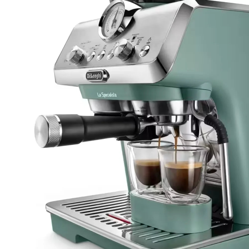 Delonghi La Specialista Arte Manual Bean to Cup Coffee Machine - Green | EC9155.GR