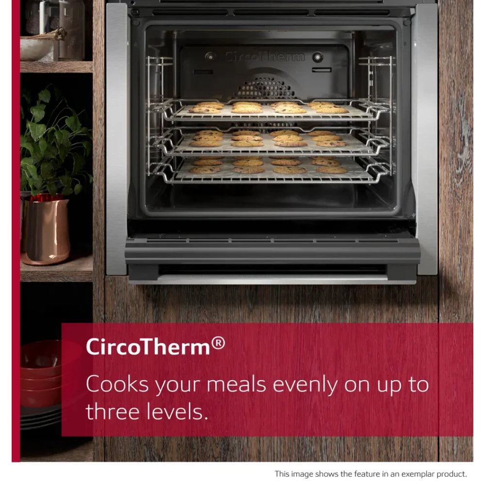 Neff CircoTherm Built In Self Cleaning Single Oven - Black | B2DCG7AK3B
