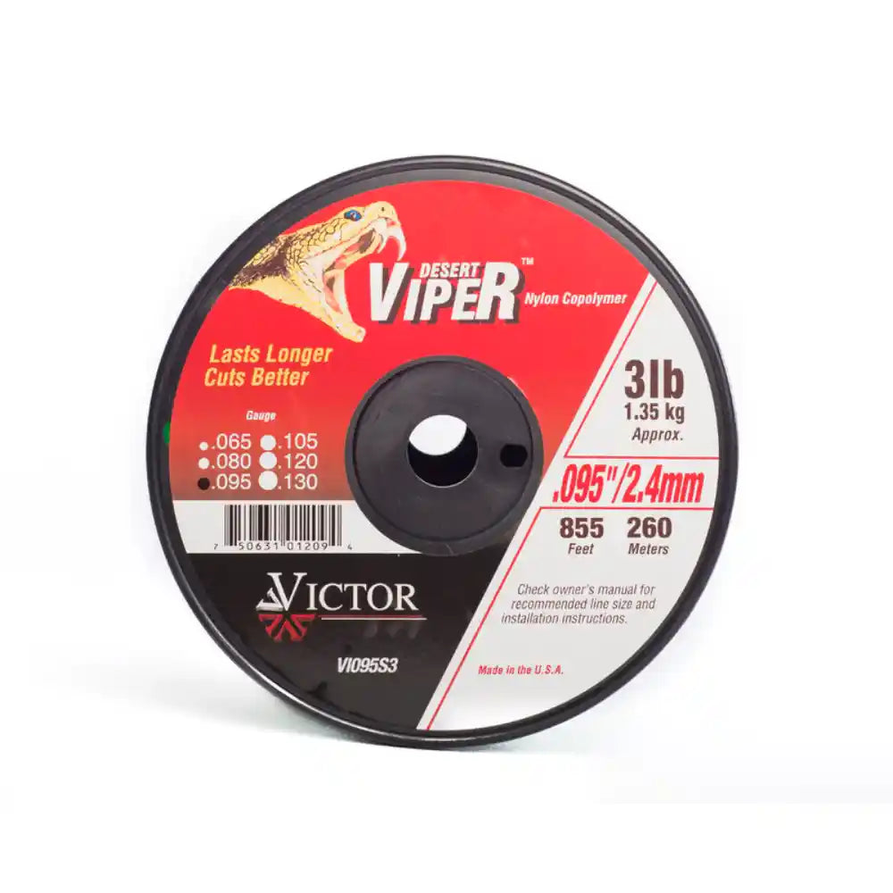 Viper Nylon Strimmer Line 3lb Spool 2.4mm x 260 Metres | VI095S3-9