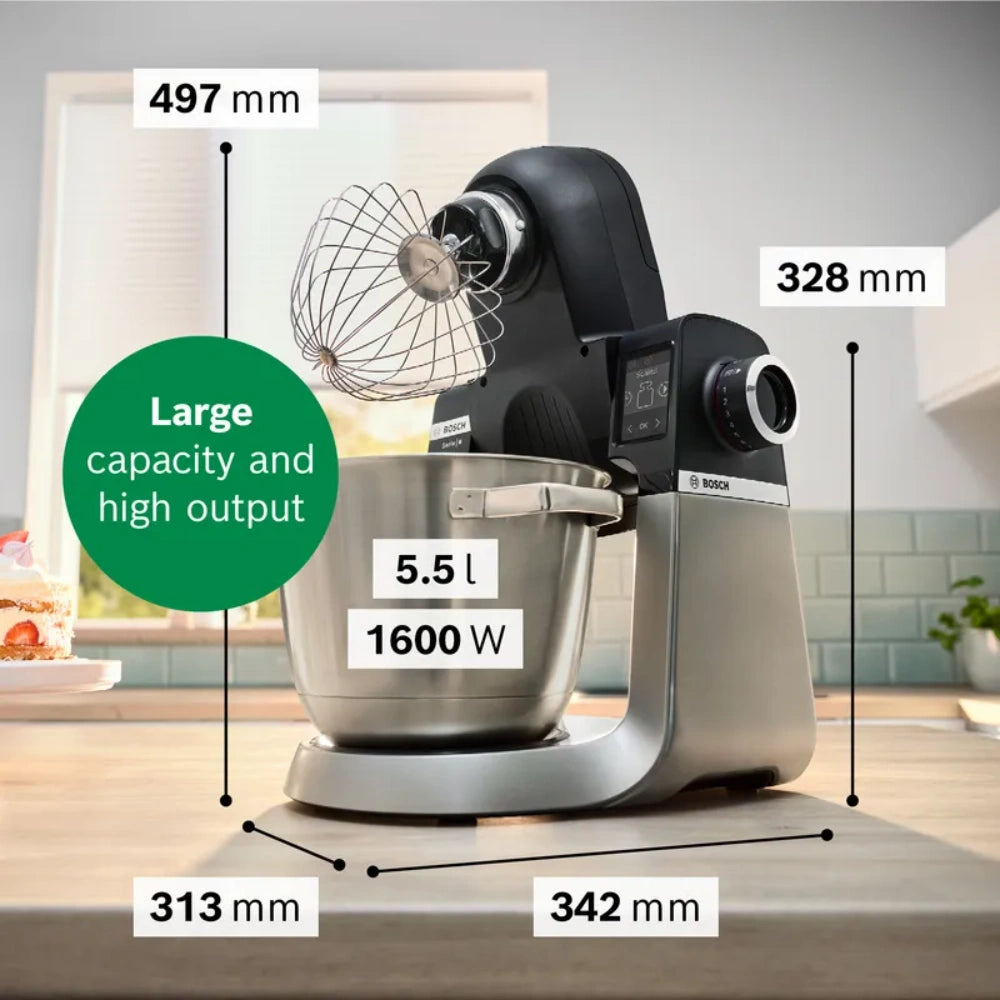 Ex-Display Bosch Series 6 Stand Mixer - Black and Silver | MUMS6ZM00G