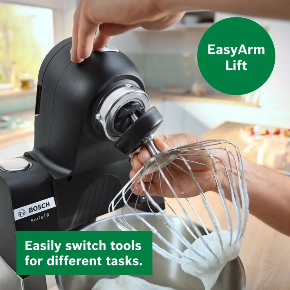Ex-Display Bosch Series 6 Stand Mixer - Black and Silver | MUMS6ZM00G