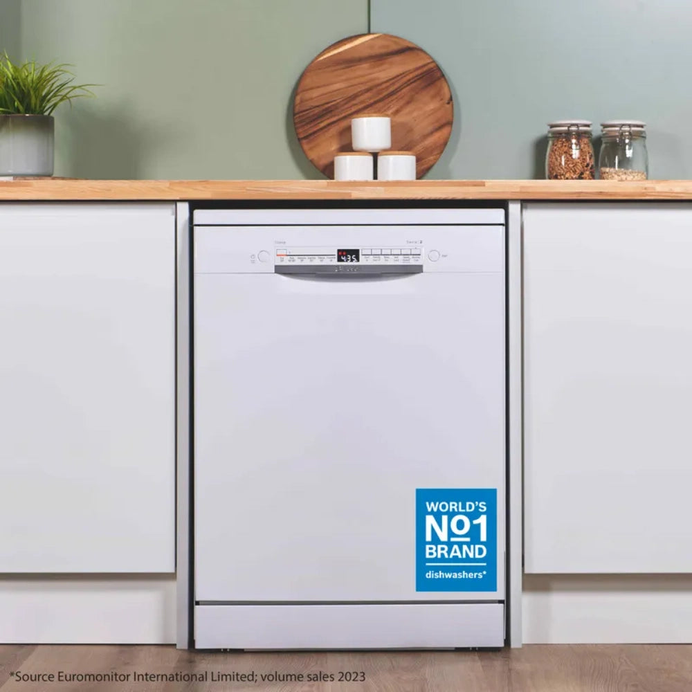 Bosch Series 2 60cm 14 Place Dishwasher - White | SMS2HVW67G