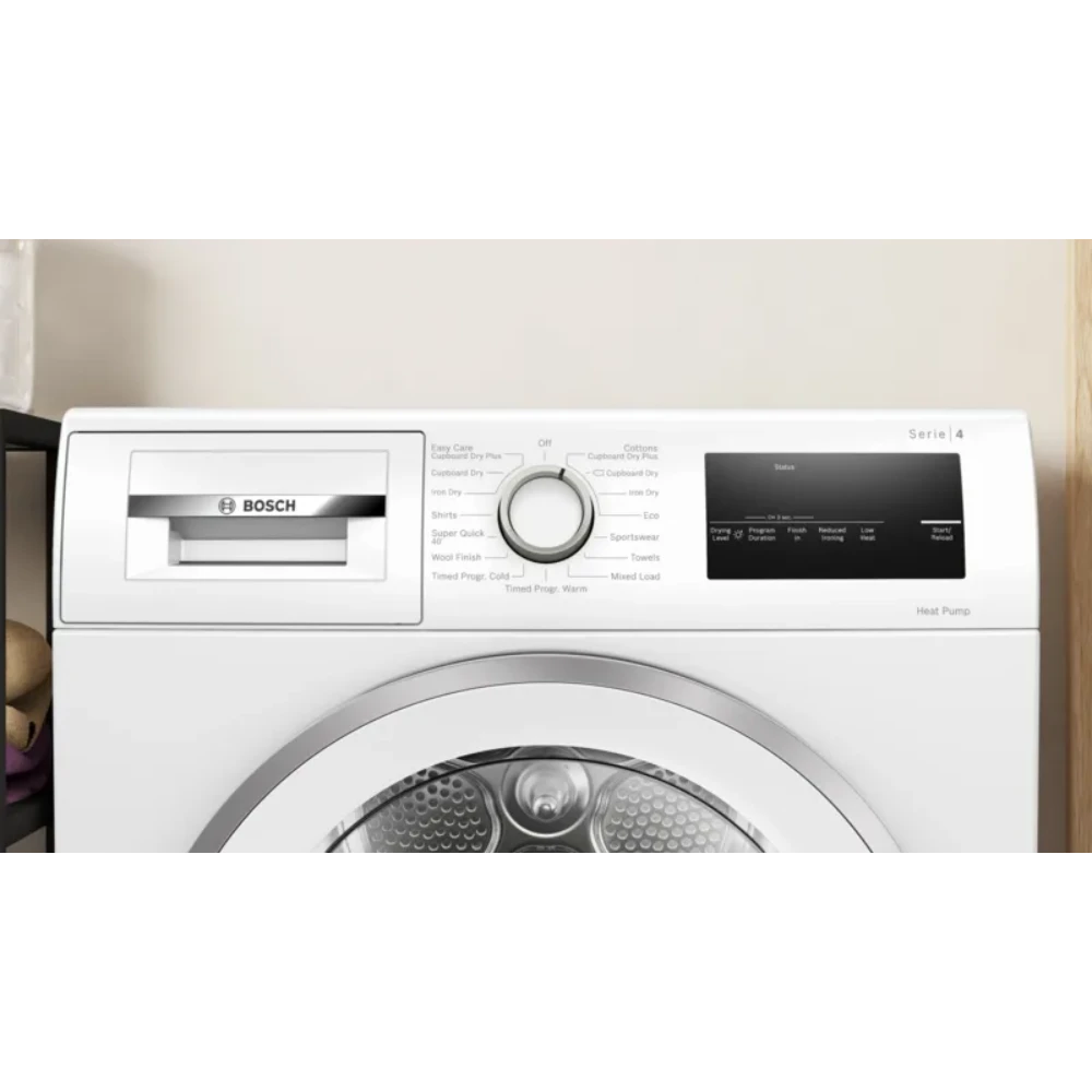 Bosch Series 4 8KG Heat Pump Tumble Dryer - White | WTH85224GB