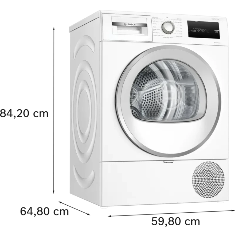 Bosch Series 4 8KG Heat Pump Tumble Dryer - White | WTH85224GB