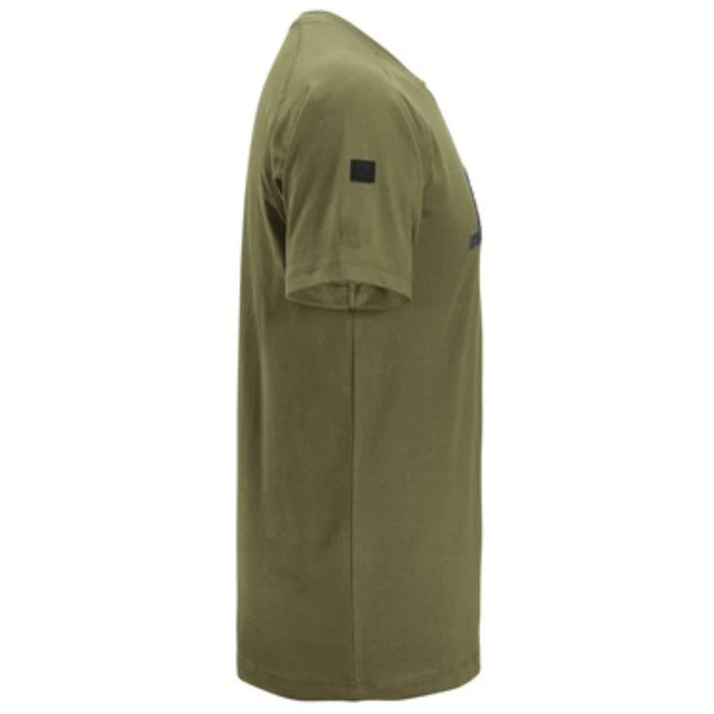 Snickers 2590 Logo T-Shirt - Khaki Green