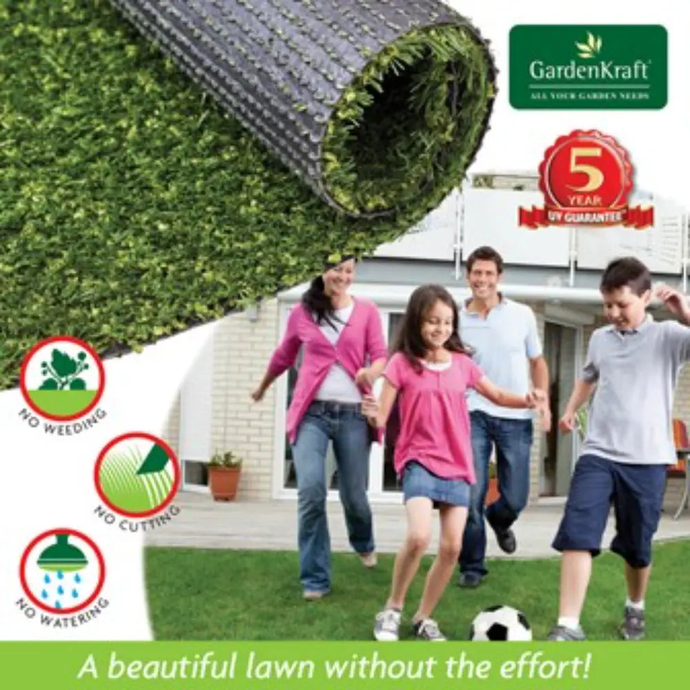 Gardenkraft Artificial Grass 20mm x 4 Metre x 1 Metre - Green | 26009